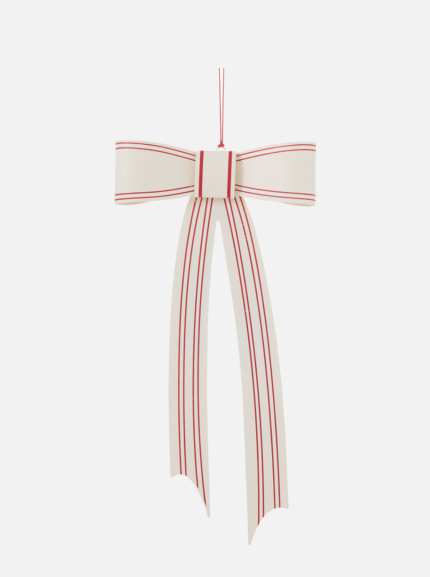 Striped Bow Ornament
